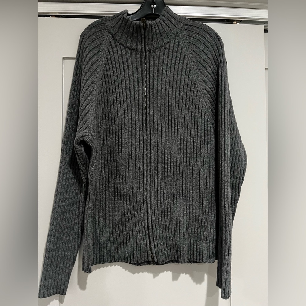 Charcoal Ribbed Sweater